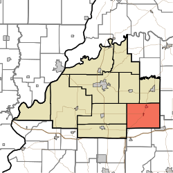 Location in Gibson County