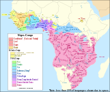 Map of the Niger–Congo languages