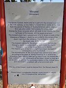 A description plaque in English on site.