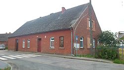 Former school, with plaque for Otton Steinborn
