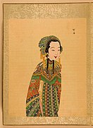 Picture depicting makeup for characters in the Peking opera, Qing dynasty.