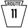 Pennsylvania Route 11 marker