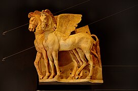 Winged-Horses of Tarquinia, terracotta.
