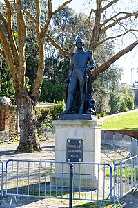 Monument à l'amiral Théodore Leray (1855), Pornic, Gourmalon garden.