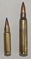 5.7x28（SS197）及.223 Remington（右）對比