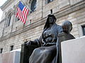 Personification of "Science" in front of the Boston Public Library in Copley Square