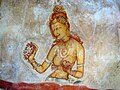 Painting of Apsara at Sigiriya, Sri Lanka