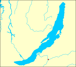 乌兰乌德的位置（在贝加尔湖以南）