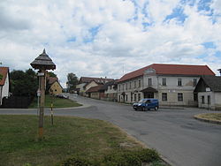 Main intersection in Vlachovice