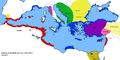 Greek colonisation in 550 BC.