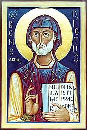 St. Benedict of Nursia.