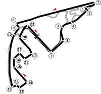 Layout of the Yas Marina Circuit