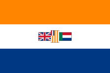 The flag of South Africa (1928–1994) had an orange stripe, due to the influence of House of Orange and the period when there was a Dutch colony.