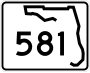 State Road 581 marker