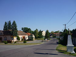 Centre of Horní Dunajovice