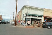 The Mine Museum/Fashion Saloon and the Whitten Printers building.