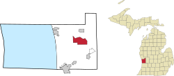 Location within Ottawa County