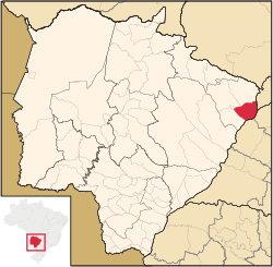 Location in Mato Grosso do Sul state