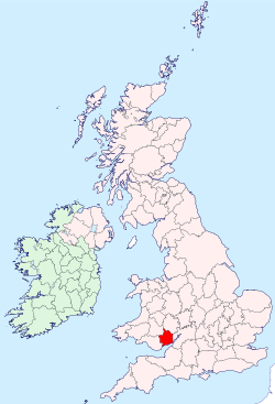 Monmouthshire shown within the United Kingdom