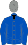 Royal blue, grey cap