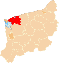 Location within the voivodeship