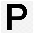 Italian P-plate (for principiante, meaning beginner)