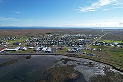 Aerial view of Sandgerði