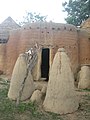 The entrance of a Tammari house, with twin altars