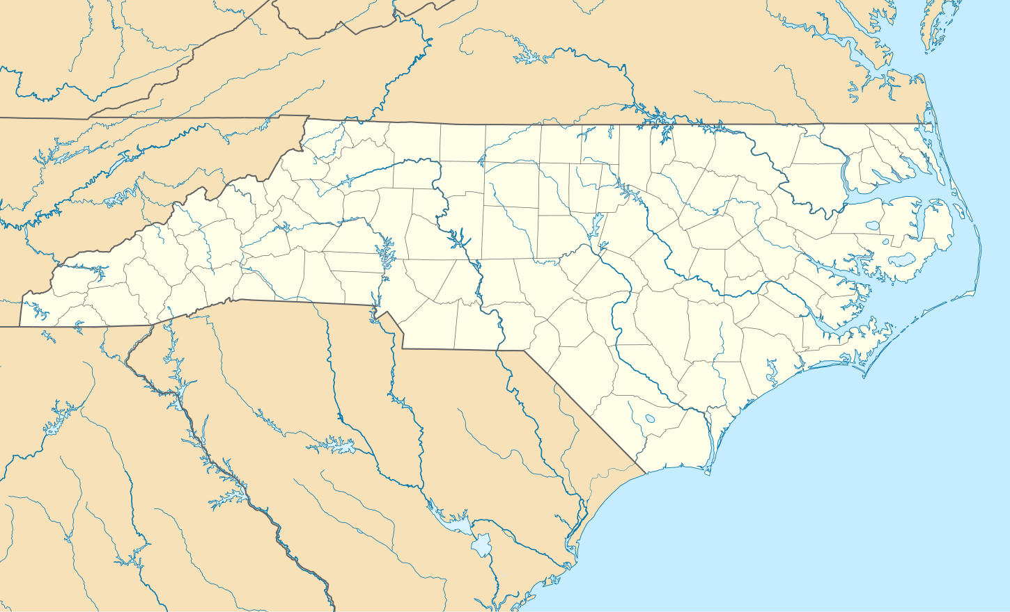 Carolina League (1936–1938) is located in North Carolina