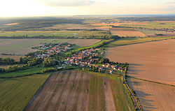 Aerial view from the south