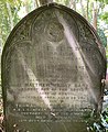 Actual grave in Highgate Cemetery of painter Edward Duncan, buried, at his request, with his Friend Captain M H Barker