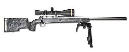 Another BCM Europearms rifle intended F-Class Open, this one with a bipod instead of a front rest.