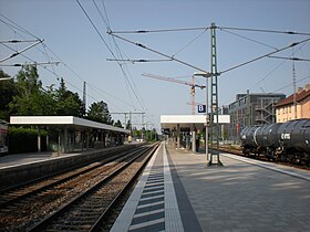 Platforms of Moosach S-Bahn station