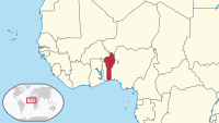 Location of Benin