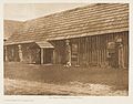 Cowichan housefront with carved house posts