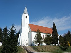 Szentlélek-templom (English: Holy Spirit Church) in Csurgó