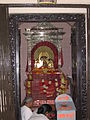 The Goddess statue at the Dhakeshwari Temple.