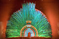 蒙特苏马二世的羽毛背饰，藏于墨西哥城国立人类学博物馆