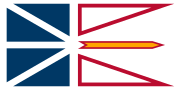 The flag of Newfoundland and Labrador, a Canadian province