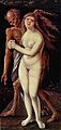 汉斯·巴尔东·格里恩《死神与少女》，1517年，现藏于巴塞尔美术馆