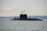 INS Sindhurakshak at Portsmouth Harbour, UK in 2013