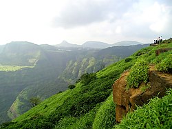 View of Western Ghats near Lonavala