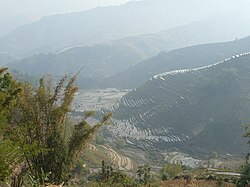 平河鎮境內的梯田