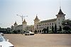 The main railway station in Yangon