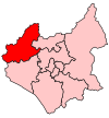 A medium-sized constituency situated in the north west of the county.