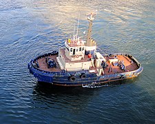 The tugboat Woona in Sydney Harbour, Australia