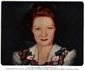 Image 24This live image of actress Paddy Naismith was used to demonstrate Telechrome, John Logie Baird's first all-electronic color television system, which used two projection CRTs. The two-color image would be similar to the basic Telechrome system. (from Color television)