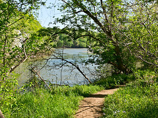B trail, near the downstream entrance