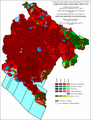 Ethnic structure of Montenegro by settlements 1971