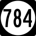 State Route 784 marker